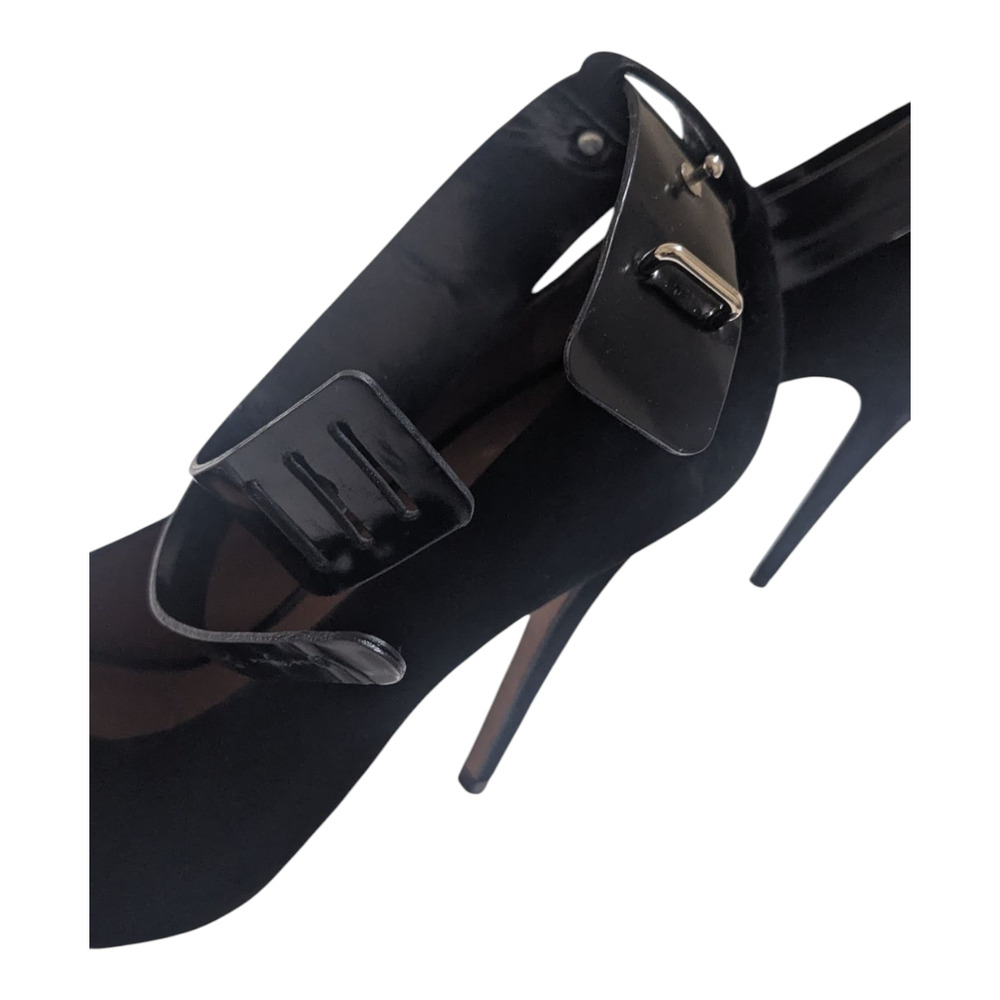 Celine Paris Black Leather Pumps‎ Women’s Size 37 Classic Designer Heels - Picture 6 of 10